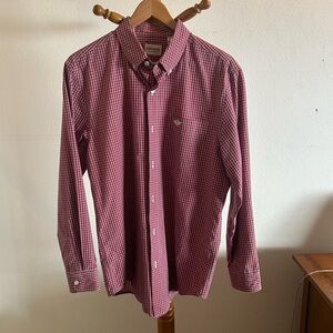 Dockers men’s dress shirt. size medium. plaid. Long sleeve